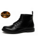 Nevermind Core Collection full-grain black leather ankle boots with rock-inspired elegance