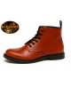 Rust full-grain leather boots Nevermind Core Collection, bold and refined design