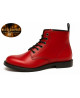 Red full-grain leather boots Nevermind Core Collection, bold and refined design