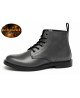Grey full-grain leather ankle boots Nevermind Core Collection, modern and refined look