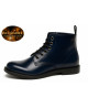 Navy full-grain leather ankle boots Nevermind Core Collection, elegant and timeless style