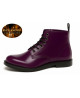 Purple full-grain leather ankle boots Nevermind Core Collection, refined rock style