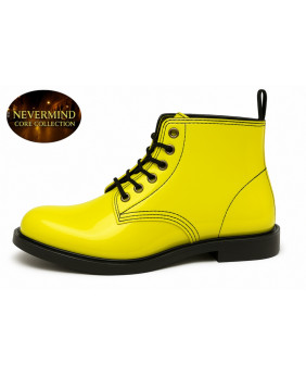 Stivaletto pelle verniciata giallo limone Nevermind Core Collection