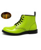 Limettengrüne Lackleder-Stiefelette Nevermind Core Collection