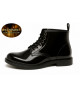 Schwarze Lackleder-Stiefelette Nevermind Core Collection