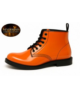 Bottine cuir verni orange Nevermind Core Collection
