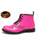 Bottine cuir verni rose fuchsia Nevermind Core Collection