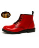 Botín cuero charol rojo Nevermind Core Collection