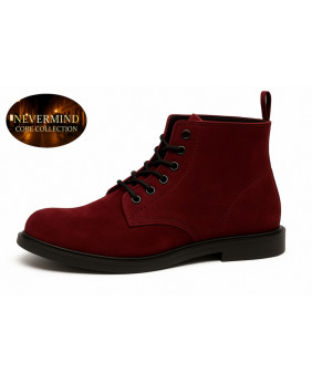 Bottine suédine bordeaux – Nevermind Core Collection