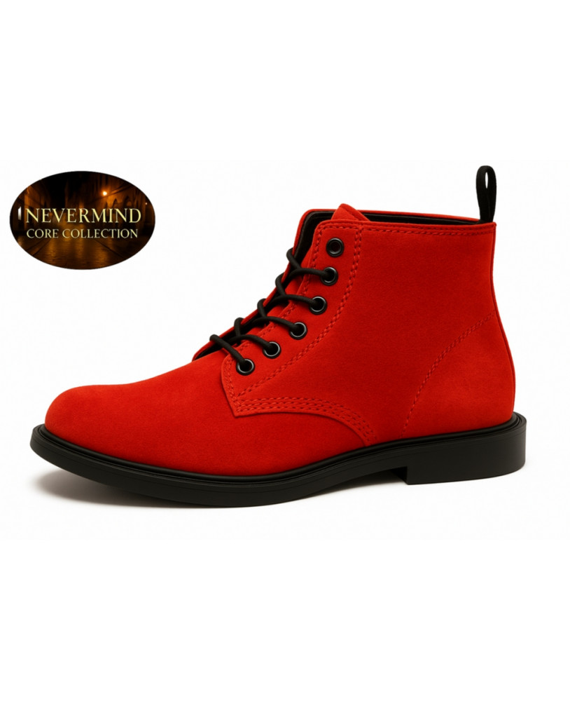 Stivaletto in velluto rosso fuoco – Nevermind Core Collection