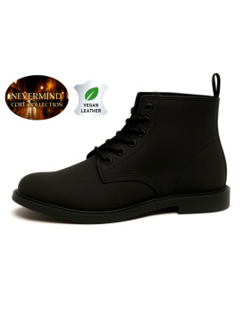 Bottine cuir vegan noire – Collection Core Nevermind