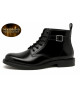 Botín de cuero negro con hebilla – Nevermind Core Collection