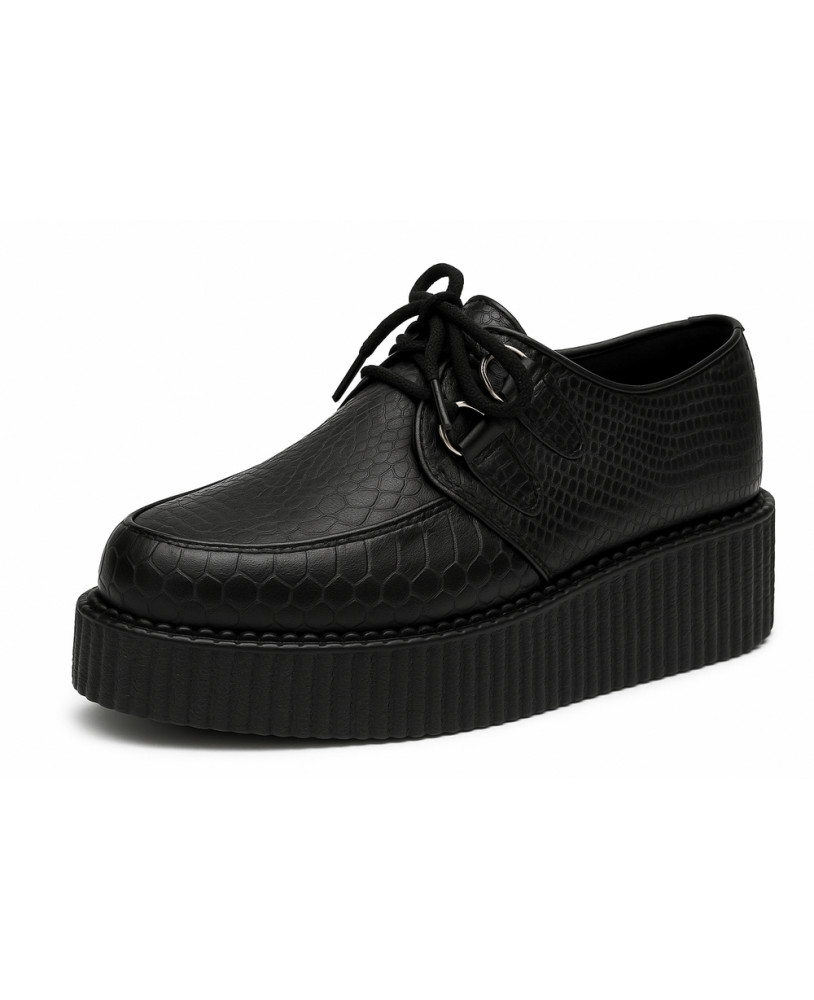 Nevermind black anaconda double sole creepers for strong alternative style