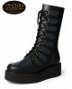 Nevermind creeper boots black navy leather Obscura Edition massive platform