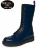 Navy Nightfall Line boot with lacing and 3 cm creeper sole.