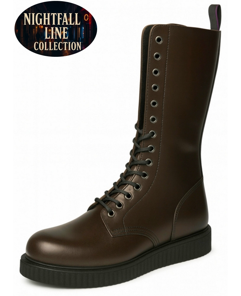 Bota marrón Nightfall Line con cordones y suela 3 cm.