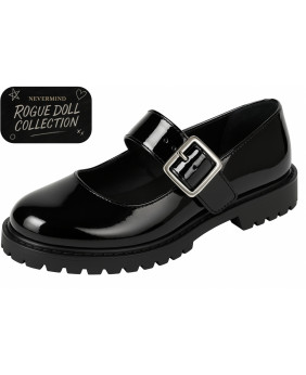 Black patent Mary Jane from Nevermind’s Rogue Doll Collection
