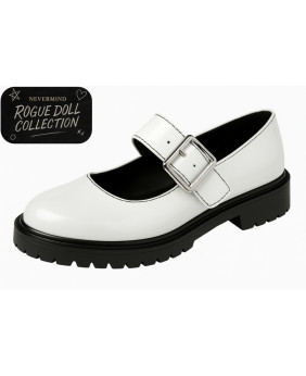 White patent Mary Jane Rogue Doll by Nevermind
