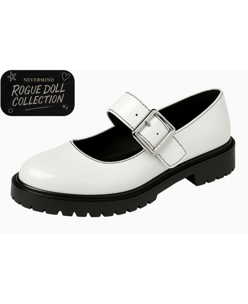Mary Jane vernie blanche collection Rogue Doll de Nevermind