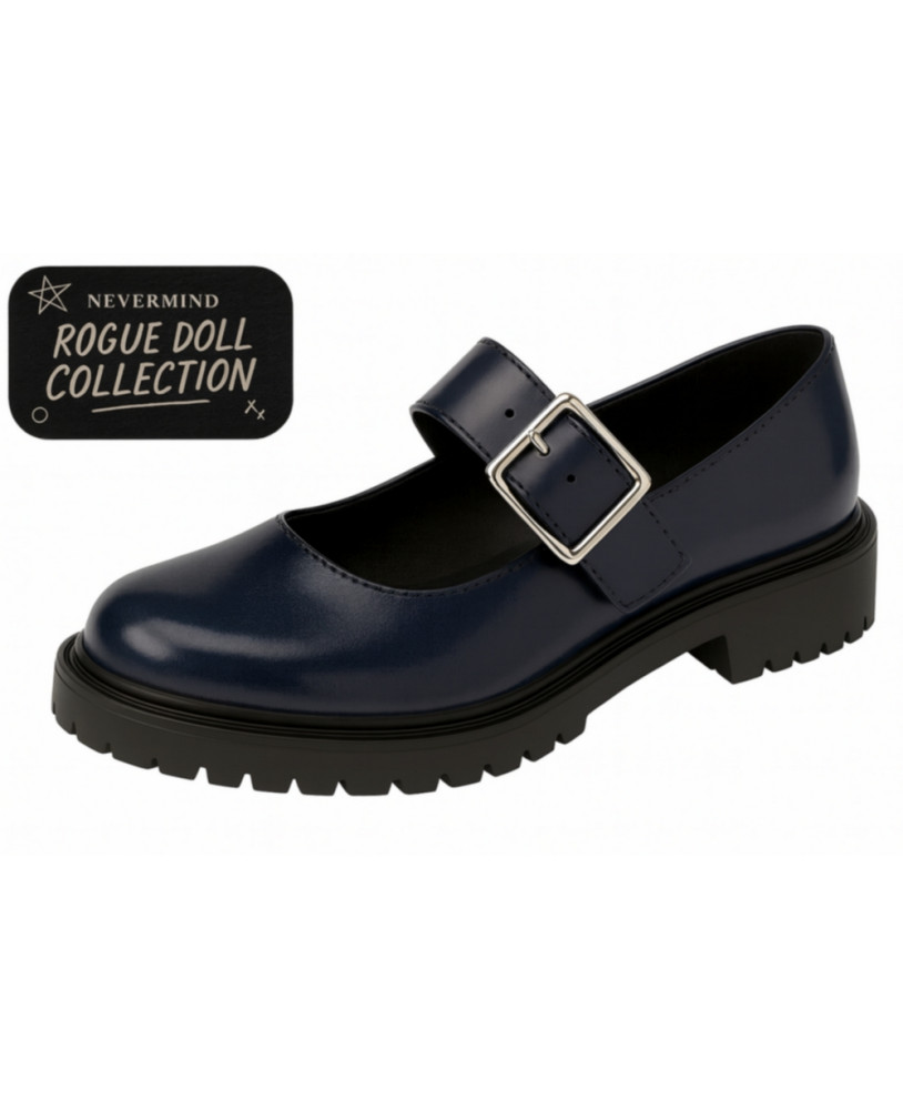 Mary Jane blu notte minimalista Nevermind
