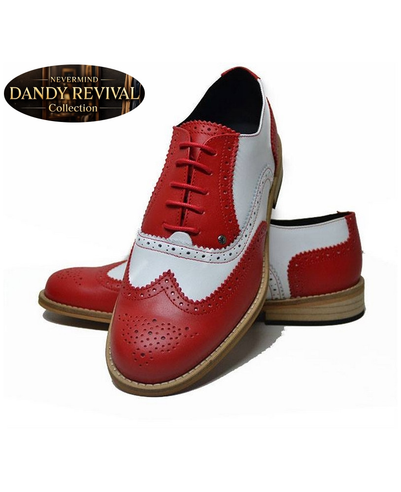 Zapatos Dandy Revival rojo blanco