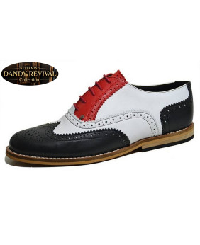 Tricolour Dandy Revival leather shoes Nevermind