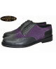 Chaussure noir nubuck violet Dandy Revival profil Nevermind