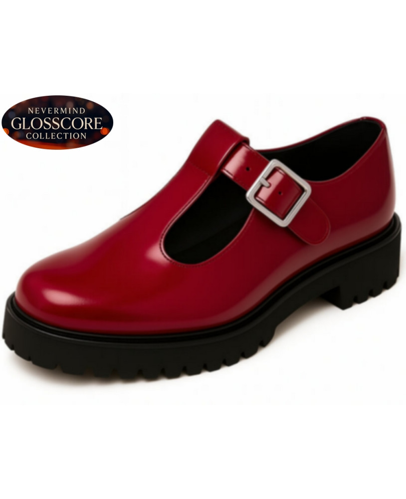 Cherry leather Mary Jane Glosscore