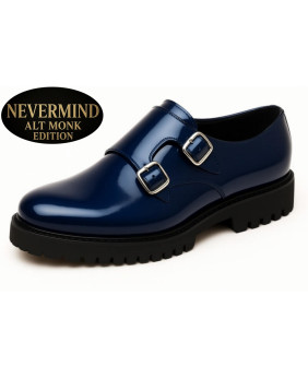 Nevermind Alt Monk Edition blue patent leather shoes