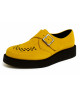 Creepers simple semelle velours jaune Nevermind à boucle