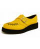 Creepers simple semelle cuir jaune Nevermind à boucle