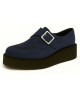 Creepers double semelle velours navy Nevermind