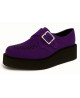 Purple suede double sole creepers Nevermind