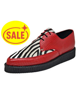 Creepers Schuhe spitz rot Nevermind