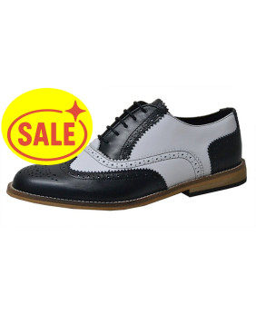 Scarpe brogue bianche e nere – Nevermind – Stile rock retrò