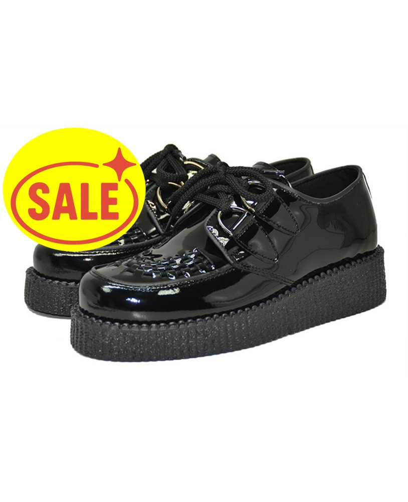 Creepers de charol negra en con suela soltero Nevermind