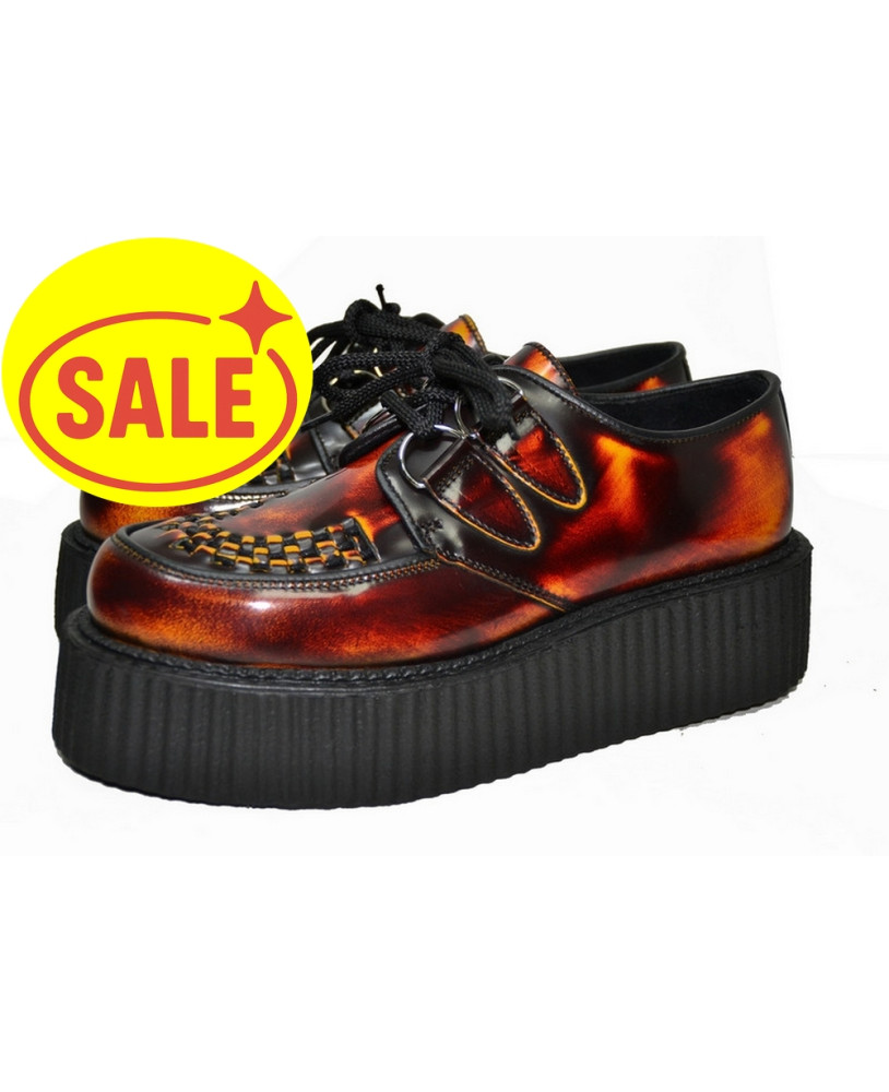 fire Creepers in leather with double sole Nevermind
