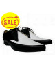 Nevermind black and white leather city shoes