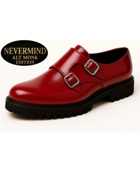 Chaussures Nevermind Alt Monk Edition cuir verni rouge