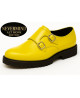 Yellow leather double-buckle shoes – Alt Monk Edition