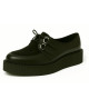 Creepers Nevermind nere in pelle e camoscio a doppia suola