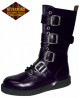Nevermind purple Britannia Rebels boot with buckles