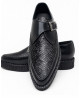 Creepers puntiagudos cuero negro python negro