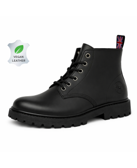 Rangers 06 eyelets vegan black leather – timeless ethical style