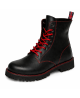 Rangers statement Nevermind 8 ojales cuero negro contraste rojo estilo urbano fuerte y marcado