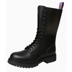 Rangers Nevermind 14 eyelets in smooth black leather – a timeless classic of alternative style.