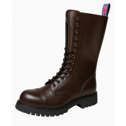 Rangers 14 trous Nevermind en cuir marron.