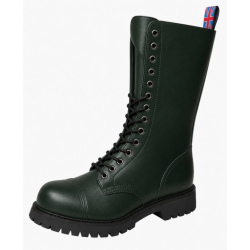 Rangers 14 œillets Nevermind en cuir vert.