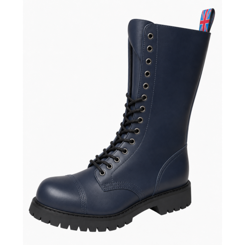 Rangers 14 œillets en cuir bleu marine Nevermind