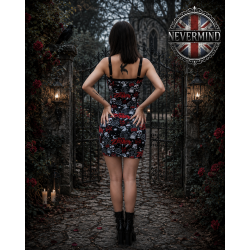 Vestido Ajustado con Estampado Oculto
